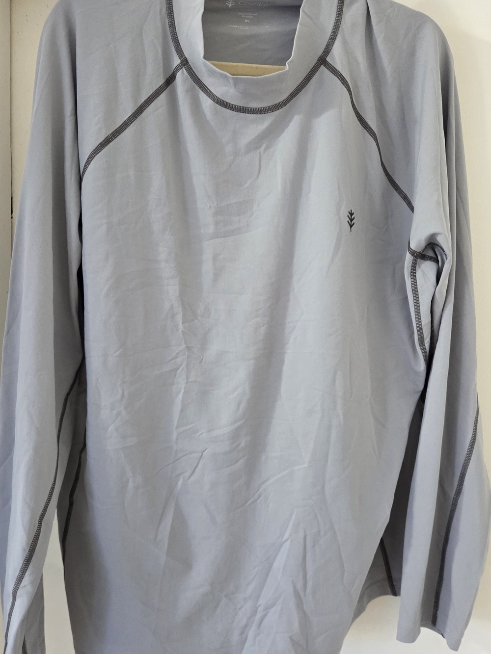 Coolibar Light Gray Long Sleeve Sun Shirt - Men's